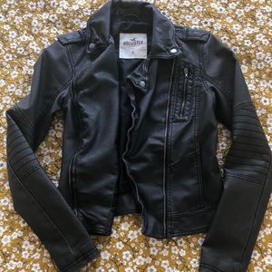 Hollister faux leather jacket/ small. NWOT